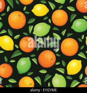 Fond transparent avec les agrumes. Vector illustration. Illustration de Vecteur