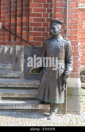 Hauptmann von Koepenick en face de l'hôtel de ville, de Koepenick, Berlin, Deutschland. Banque D'Images