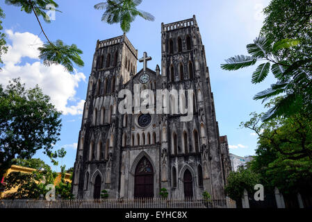 Cathédrale St Joseph, Hanoi, Vietnam. Banque D'Images