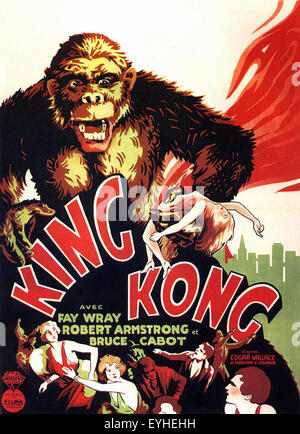 King Kong - 1933 - L'affiche de film Banque D'Images