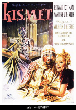 Kismet - Marlene Dietrich - Movie Poster Banque D'Images