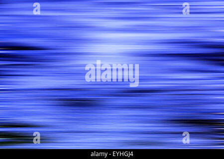 Fond bleu avec des ondes horizontales colorées à partir de Photoshop Banque D'Images