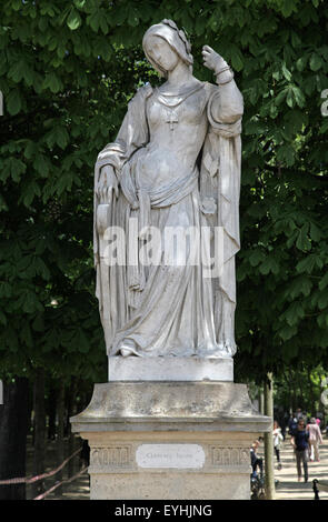 Clémence Isaure dans le jardin du Luxembourg Jardin du Luxembourg à Paris, France Banque D'Images