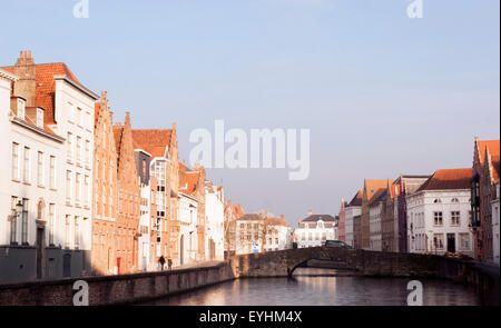 Canal Spiegelrei, Bruges, Belgique Banque D'Images