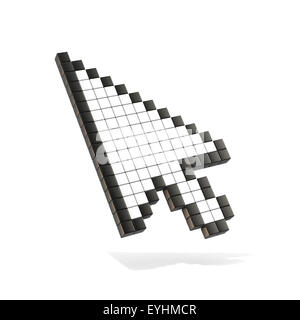 Touches curseur de la souris. Rendu 3D illustration isolé sur fond blanc Banque D'Images