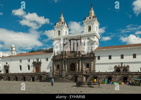 Eglise de San Francisco, Quito, Équateur Banque D'Images