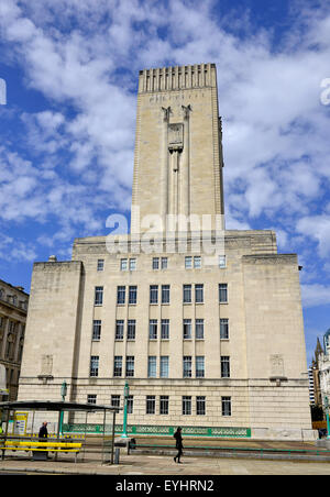 George's Dock Station de contrôle et de Ventilation Bâtiment art déco sur le bord de la Mersey Tunnel, la ville de Liverpool Banque D'Images