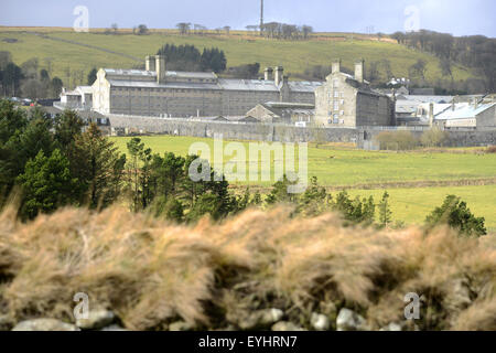 'Dartmoor' de la prison la Prison de Dartmoor, Princetown, Dartmoor, dans le Devon, England, UK Banque D'Images