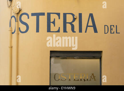 Osteria / Taverne, Cernobbio, Lac de Côme, Italie Banque D'Images