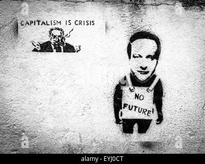 Graffiti sur un mur de la rue Banque D'Images