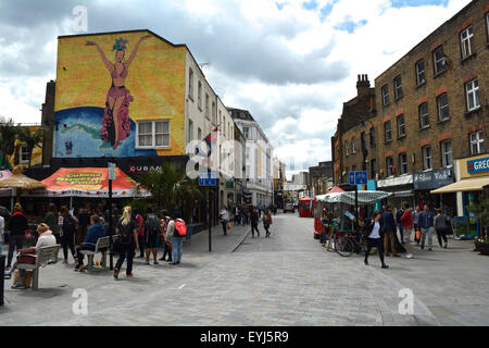 Entrée à Lower Marsh, Waterloo, Lambeth, Londres, Royaume-Uni Banque D'Images