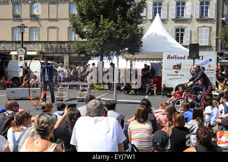 29e Festival International de Théâtre de rue à Aurillac, Cantal, Auvergne, France Banque D'Images