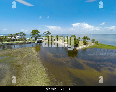 Dark Island, réserve aquatique de graminées de la mer de Big Bend, Floride Banque D'Images