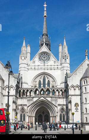 Entrée privée Royal Courts of Justice London England Banque D'Images