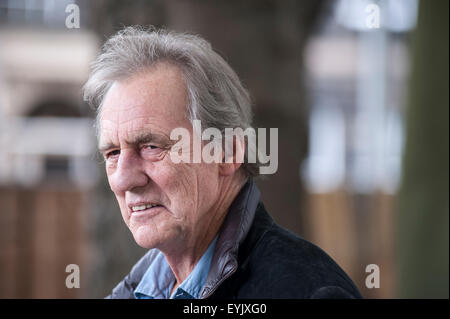 Journaliste et auteur anglais, John Keay, apparaissant à l'Edinburgh International Book Festival Banque D'Images