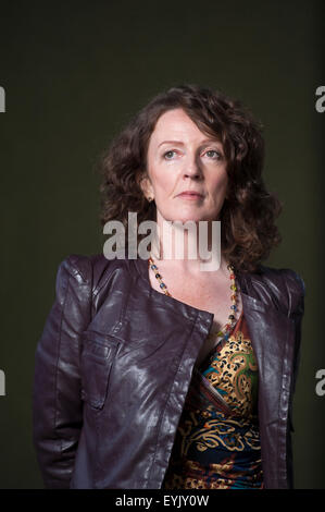 L'actrice primée, Michèle Forbes, apparaissant à l'Edinburgh International Book Festival. Banque D'Images