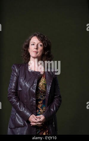 L'actrice primée, Michèle Forbes, apparaissant à l'Edinburgh International Book Festival. Banque D'Images