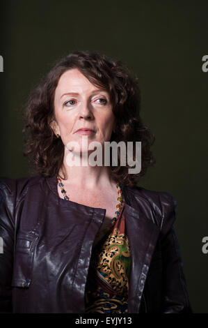 L'actrice primée, Michèle Forbes, apparaissant à l'Edinburgh International Book Festival. Banque D'Images