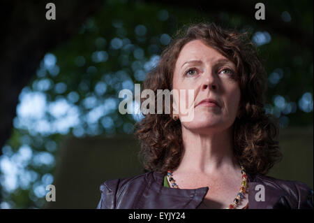 L'actrice primée, Michèle Forbes, apparaissant à l'Edinburgh International Book Festival. Banque D'Images