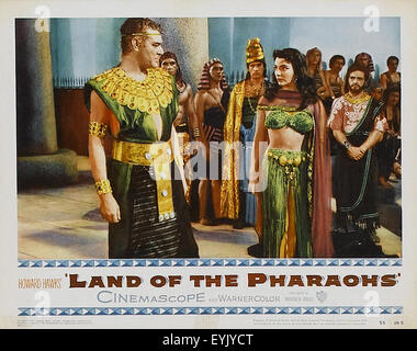 Terre des Pharaons- Film Poster Banque D'Images