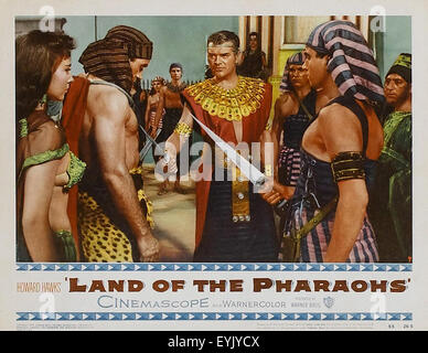 Terre des Pharaons- Film Poster Banque D'Images