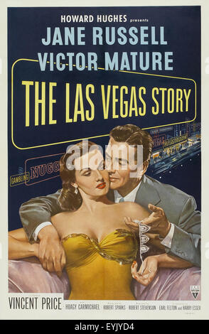 Le Las Vegas Story - Jane Russell - Affiche de film Banque D'Images