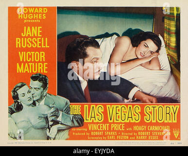 Le Las Vegas Story - Jane Russell - Affiche de film Banque D'Images