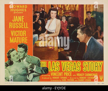 Le Las Vegas Story - Jane Russell - Affiche de film Banque D'Images