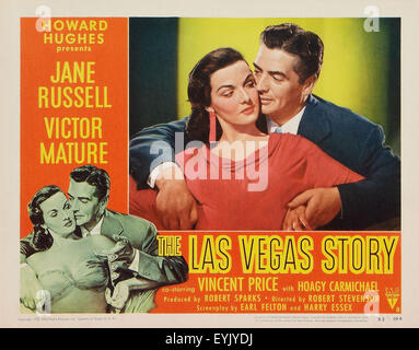 Le Las Vegas Story - Jane Russell - Affiche de film Banque D'Images