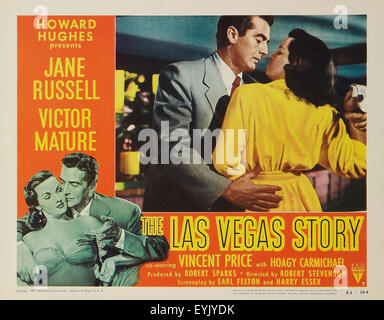 Le Las Vegas Story - Jane Russell - Affiche de film Banque D'Images