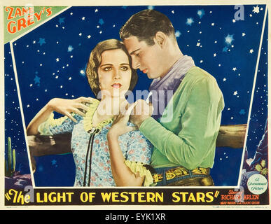 La lumière des étoiles de l'Ouest - 1930 - L'affiche de film Banque D'Images