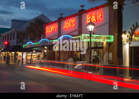 SLOPPY JOE'S BAR HISTORIQUE DUVAL STREET KEY WEST FLORIDA USA Banque D'Images