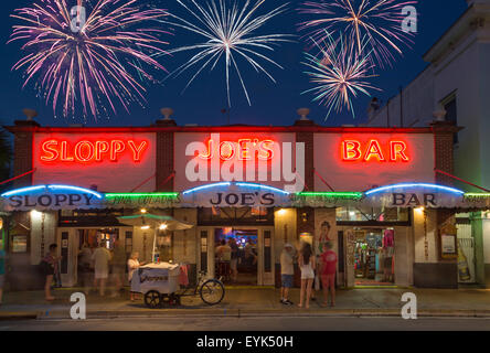 SLOPPY JOE'S BAR HISTORIQUE DUVAL STREET KEY WEST FLORIDA USA Banque D'Images