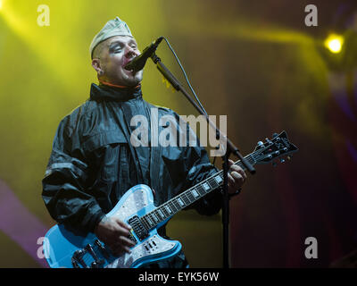 Kostrzyn Nad Odra, Pologne. 30 juillet, 2015. 21 Willa Arte Festival Woodstock Woodstock Willa Arte - c'est le plus grand festival de musique en Europe.. Tomasz Lipnicki lors d'harmonie Lipali Crédit : Piotr Dziurman/Alamy Live News Banque D'Images