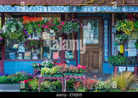 L'Bookmine librairie et magasin de l'usine sur la rue Main à Cottage Grove, Oregon. Banque D'Images