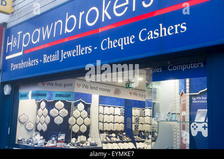 Prêteur sur gage store shop à Bolton, Lancashire, Angleterre Banque D'Images