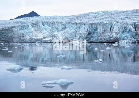 Arctic glacier du Spitzberg, Svalbard, Norvège Banque D'Images