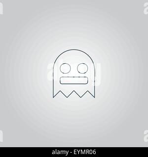 Kawaii cute ghost Illustration de Vecteur