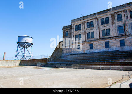 La cour de récréation à l'Alcatraz, San Francisco, USA Banque D'Images