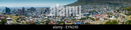 Cape Town City Bowl, vue panoramique de Signal Hill, Le Cap, Afrique du Sud Banque D'Images