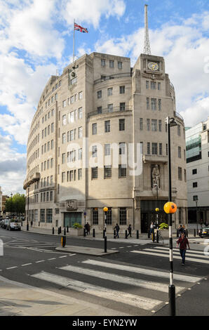 BBC Broadcasting House, Portland House, Londres, Angleterre, Royaume-Uni. Banque D'Images