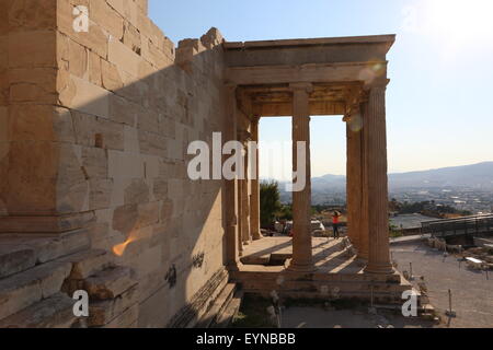 Erechtheion Acropole, Athènes Grèce en monuments Banque D'Images