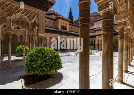 Palais Royal islamique Alhambra, Granada, Espagne Banque D'Images