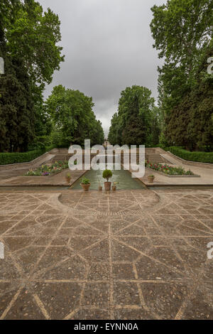 Shazdeh ou au centre, Jardin, Mahan, Kerman, Iran Banque D'Images