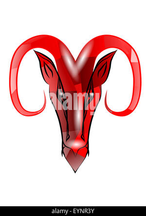 Bélier rouge Banque D'Images