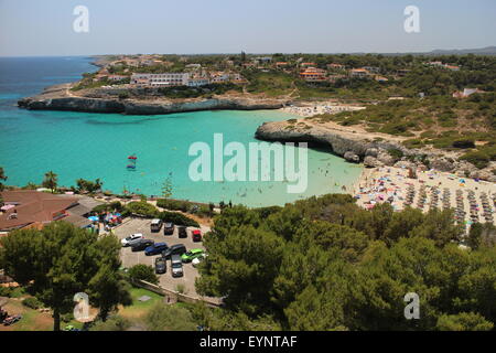 Vue du balcon nord Hotel Calas de Mallorca Banque D'Images