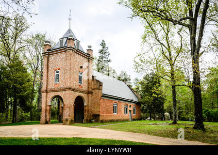 La paroisse Saint-Pierre, église St Pierre 8400 Lane, près de Talleysville, New Kent, Virginia Banque D'Images