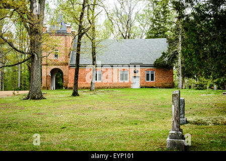 La paroisse Saint-Pierre, église St Pierre 8400 Lane, près de Talleysville, New Kent, Virginia Banque D'Images