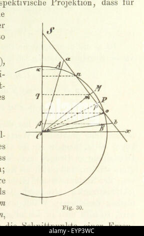 Landkartenprojektionen Lehrbuch der image prise à partir de la page 109 de "Lehrbuch der Landkartenprojektionen» Banque D'Images