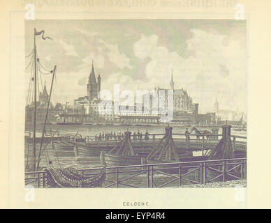 Une image tirée du « Guide européen d'Appleton », présentant des illustrations et des cartes de différents pays européens, fournissant un aperçu géographique et culturel de pays tels que l'Angleterre, la France, l'Allemagne, etc. Banque D'Images